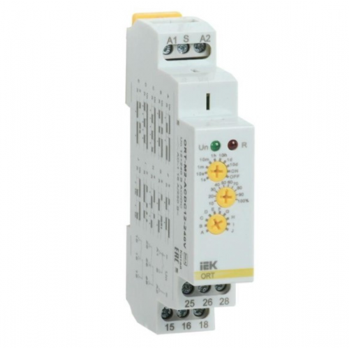 Реле времени многофункциональное IEK ORT 2 контакта ORT-M2-ACDC12-240V 12-240В