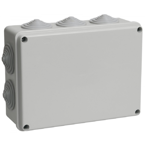 Коробка распаячная IEK КМ41243 для открытой проводки 190х140х70мм IP44 10 гермовводов