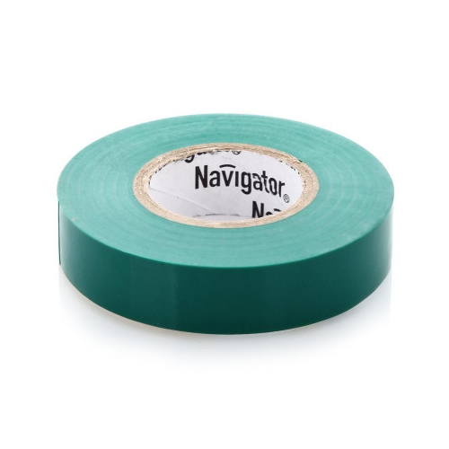 Изолента ПВХ Navigator 15 мм зеленая NIT-B15-20/G