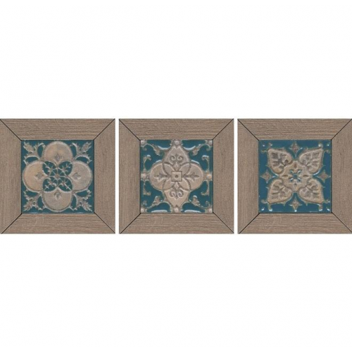 Вставка из керамогранита Kerama Marazzi Меранти ID62 пепельная мозаичная 130х130 мм