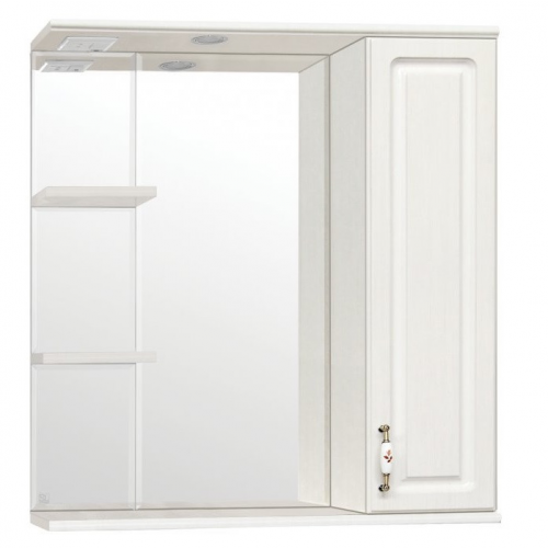 Зеркало-шкаф Style Line Олеандр-2 75/С Люкс рельеф пастель