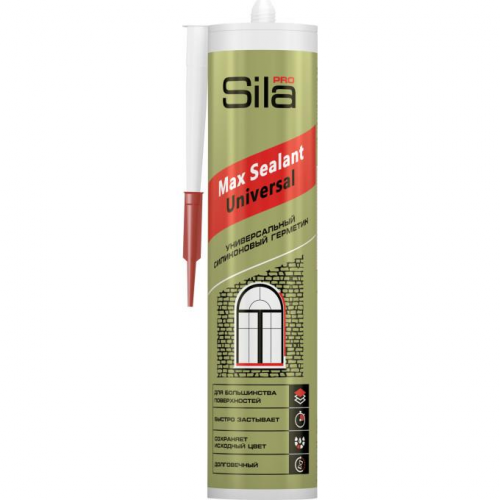 Герметик силиконовый Sila Pro Max Sealant Universal бежевый 290 мл
