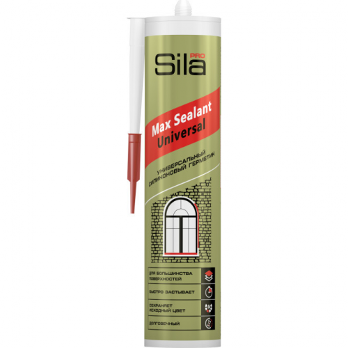 Герметик силиконовый Sila Pro Max Sealant Universal коричневый 290 мл