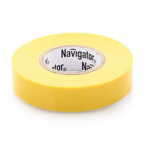 Изолента ПВХ Navigator 15 мм желтая NIT-B15-20/Y