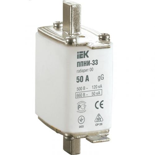 Плавкая вставка предохранителя IEK DPP10-032 ППНИ-33 габарит 00 32А