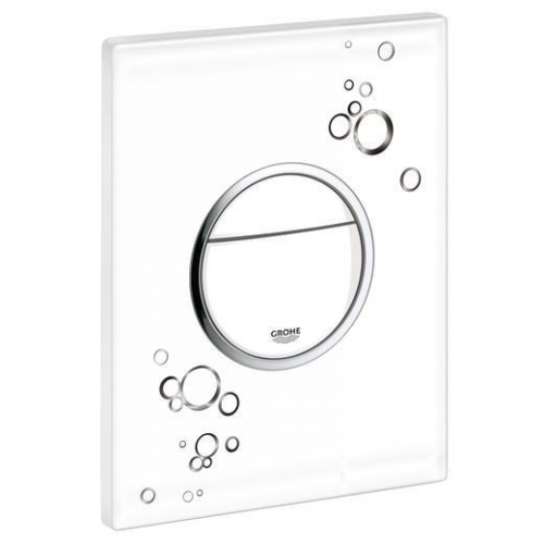 Клавиша смыва Grohe Nova Cosmopolitan Print 38847LI0 белый глянец