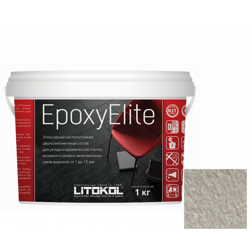 Затирка эпоксидная для швов Litokol Epoxyelite E.04 платина 1 кг