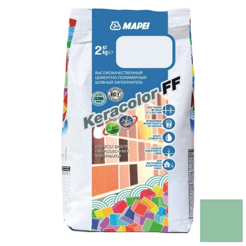 Затирка цементная Mapei Keracolor FF №181 нефрит 2 кг