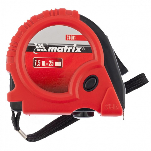 Рулетка измерительная Matrix Rubber 31001 7,5м