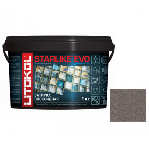 Затирка эпоксидная для швов Litokol Starlike Evo S.230 Cacao 1 кг