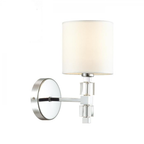 Бра Odeon Light Pavia 4113/1W хром/белый E14 40W
