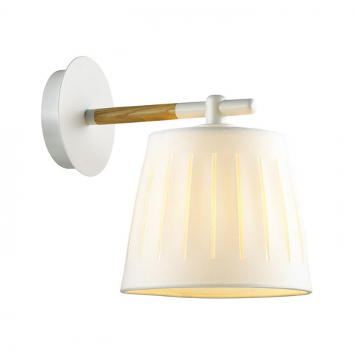 Бра Odeon Light Nicola 4111/1W белое E27 40W