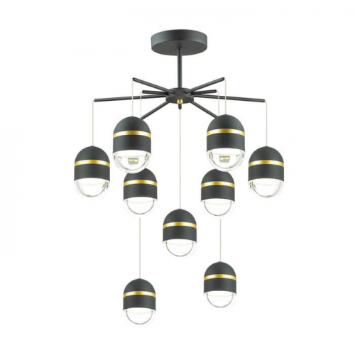 Люстра потолочная Odeon Light Minion 4118/45CL черная 45W
