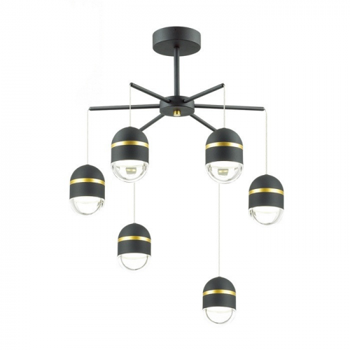 Люстра потолочная Odeon Light Minion 4118/30CL черная 30W