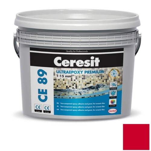 Затирка эпоксидная Ceresit СЕ 89 Ultraepoxy Premium №838 Ruby Red 2,5 кг