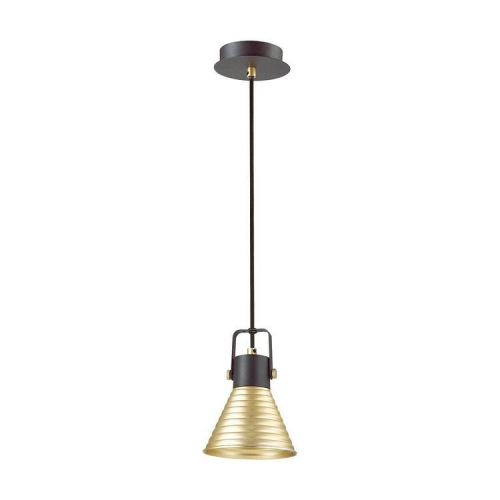 Светильник подвесной Lumion Ollie 3787/1 черный/золотой E14 40W