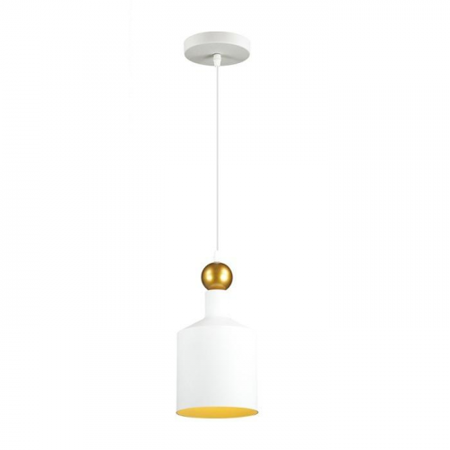 Светильник подвесной Odeon Light Bolli 4087/1 белый/золотой Е27 40W