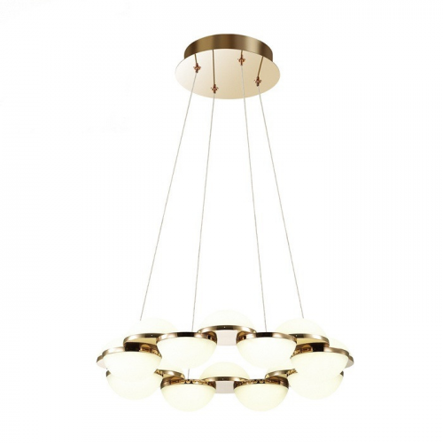 Светильник подвесной светодиодный Odeon Light Conti 4105/64L золото/белый 64W