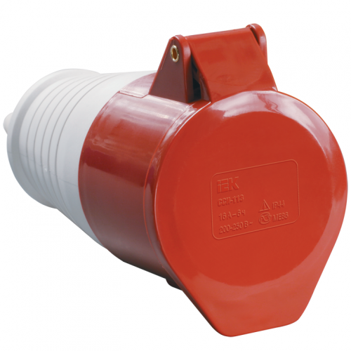 Розетка кабельная IEK ССИ-214 PSR22-016-4 16А 380В 3P+PЕ