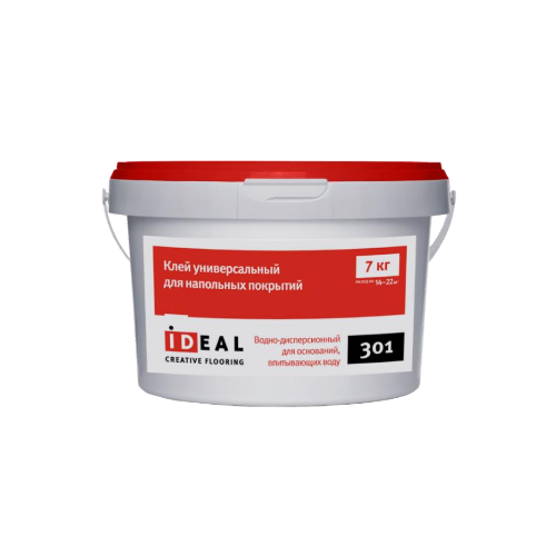 Клей Ideal 301 для бытовых ПВХ-покрытий 7 кг