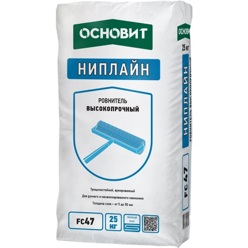 Основит Ниплайн FC47 25 кг, ровнитель для пола высокопрочный