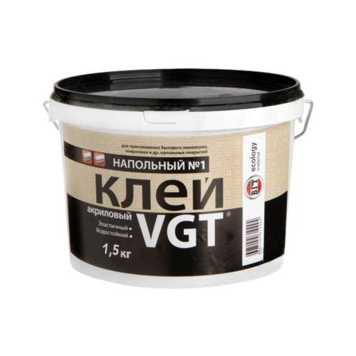 VGT Эконом, 3 кг, Клей акриловый для гибких напольных покрытий