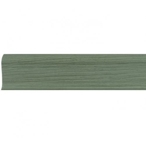 Плинтус ПВХ Line Plast L009 клён зелёный 2500х58х22 мм