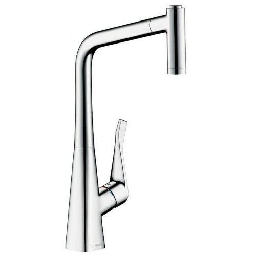 Смеситель для кухни Hansgrohe Metris 320 14820000 с выдвижным изливом
