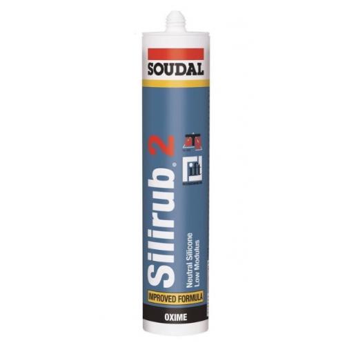 Soudal Silirub 2 600 мл, Герметик силиконовый нейтральный (бесцветный)