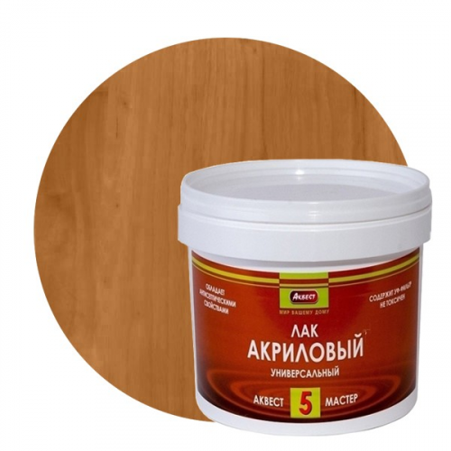 Лак-антисептик акриловый Аквест-5 полуглянцевый Орех 2 кг