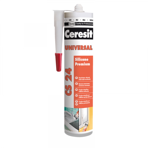 Ceresit CS 24 Universal Silicone Premium, 280 мл, Герметик силиконовый белый