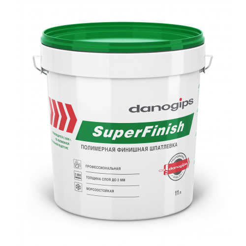 Danogips SuperFinish, 11 л, Шпатлевка готовая финишная
