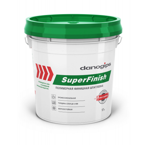 Sheetrock Danogips SuperFinish, 17 л, Шпатлевка готовая финишная