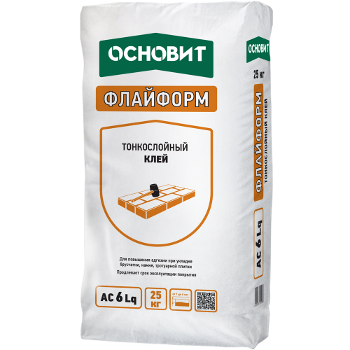 Основит AC 6 LQ Флайформ, 25 кг, Клей тонкослойный для плитки