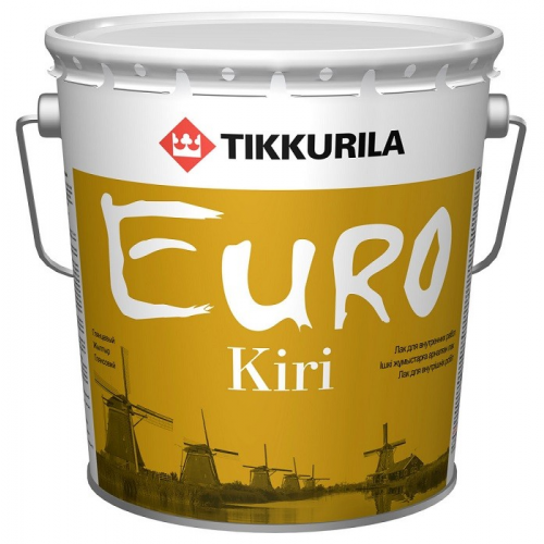 Лак паркетный Tikkurila Euro Kiri EP глянцевый 2.7 л