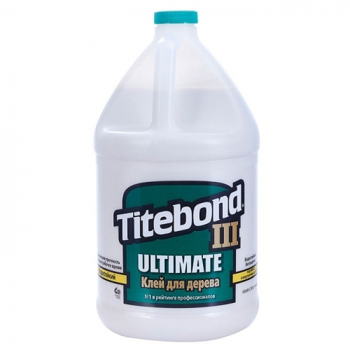 Клей столярный Titebond Ulimate III Wood Glue повышенной влагостойкости 3.78 л