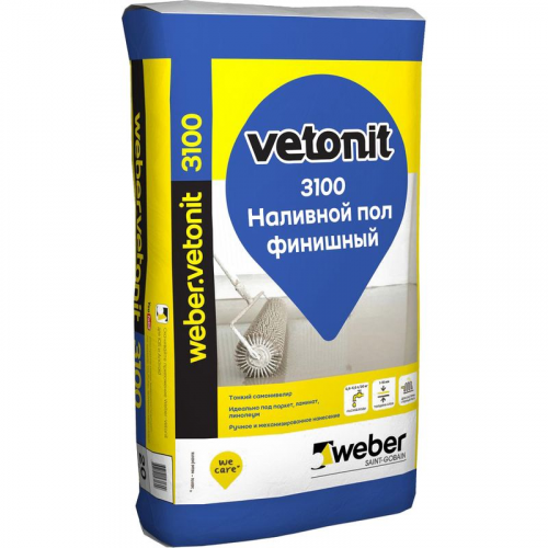 Weber.Vetonit 3100, 20 кг, Наливной пол финишный