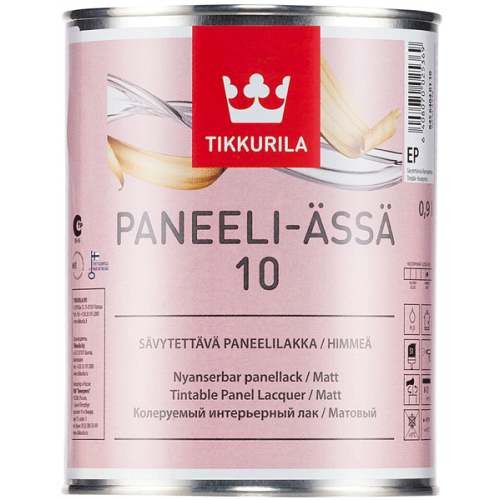 Tikkurila Paneeli Assa 10, 0.9 л, Лак для дерева интерьерный