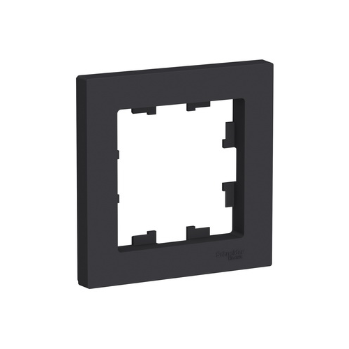 Рамка 1 местная ATN001001 Schneider Electric AtlasDesign карбон