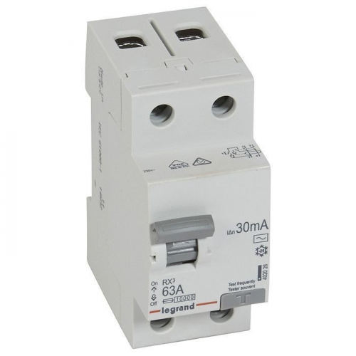 Выключатель дифференциального тока LeGrand Rх3 402026 2P AC 63А 30мА