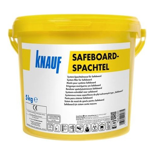 Knauf Сейфборд Шпахтель 5 кг, Шпатлевка гипсовая для стыков рентгенозащитных листов (желтая)