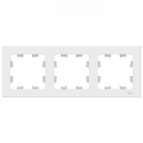 Рамка трехместная Schneider Electric AtlasDesign ATN000103 белый