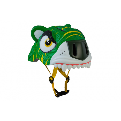 Детский шлем Crazy Safety Green Tiger 2017 collection зеленый тигр