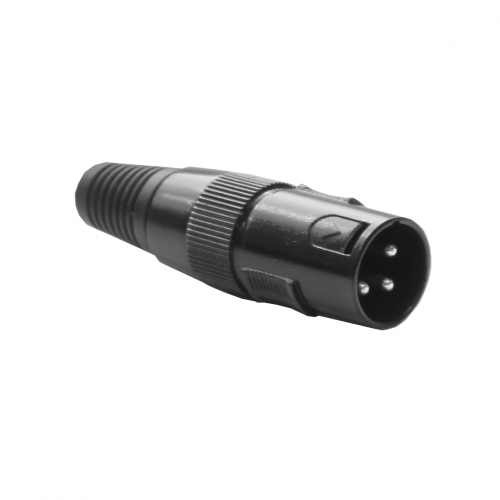 Invotone XLR3M300 разъём кабельный XLR 3Pin male (папа) под пайку черный металл