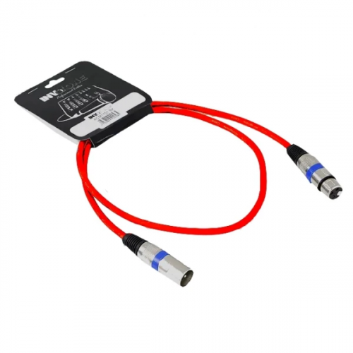 Invotone ACM1102/R микрофонный кабель, длина 2 м, разъемы XLR3M - XLR3F (красный)