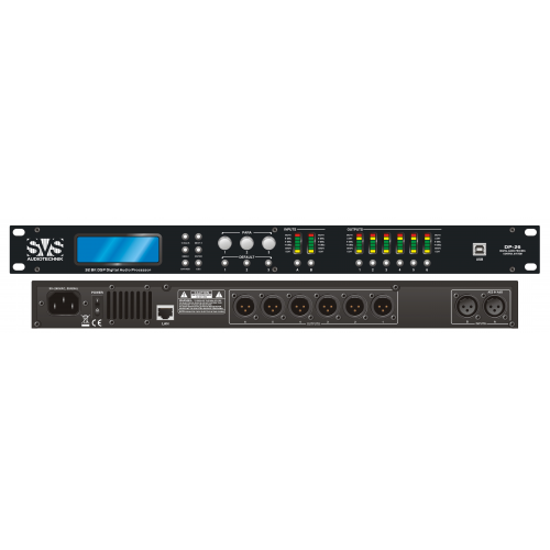 Цифровой процессор, матрица 2 входа 6 выходов SVS Audiotechnik DP-26