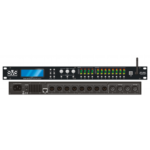 Цифровой процессор, матрица 4 входа 8 выходов SVS Audiotechnik DP-48W