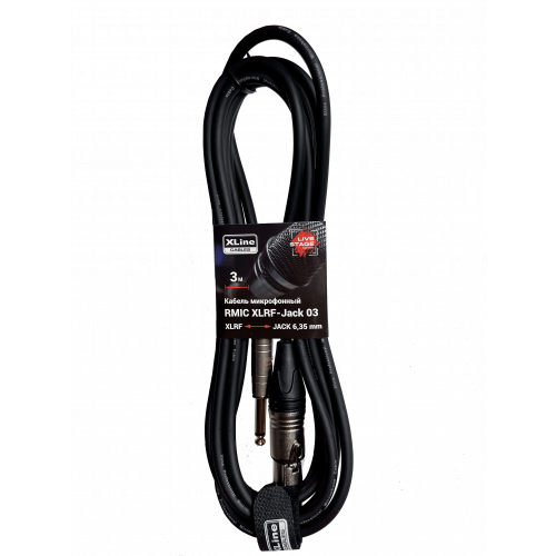 Xline Cables RMIC XLRF-JACK 03 кабель микрофонный 6,3 Jack Mono 3XLR Female длина 3 м