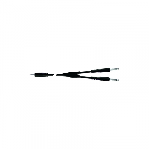PROEL BULK505LU3 инсертный кабель MiniJack 3,5 2хJack 6,3 длина 1,8м