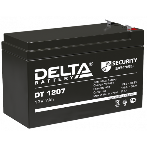 DELTA DT 1207 аккумуляторная батарея 12В/7А∙ч
